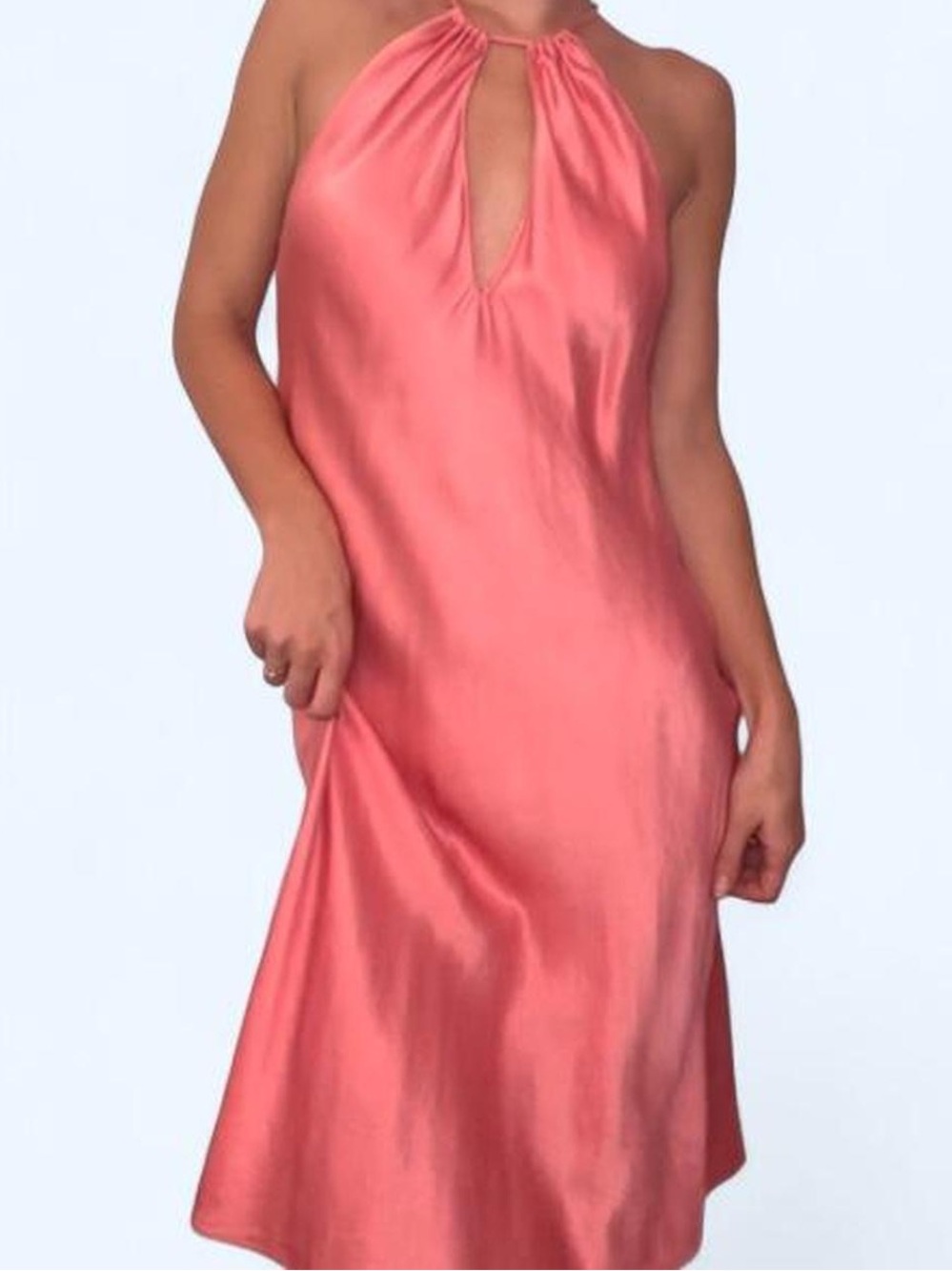 Y2K Victoria’s Secret 100% silk pink slip dress